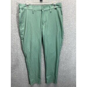 Travis Mathew Gyoza Pants Mens 32x30 Green Stripes Golf Performance